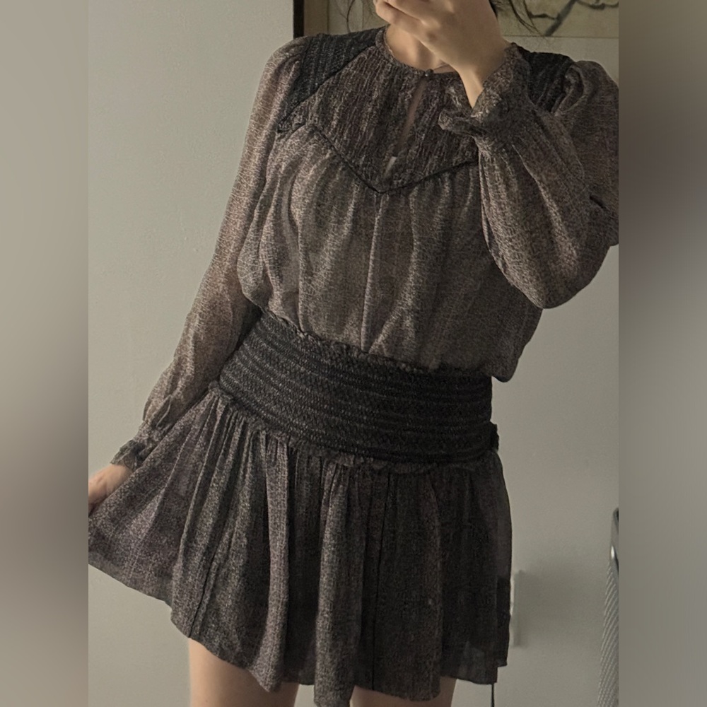 Isabel marant silk top and skirt set (size small) - Picture 2 of 14